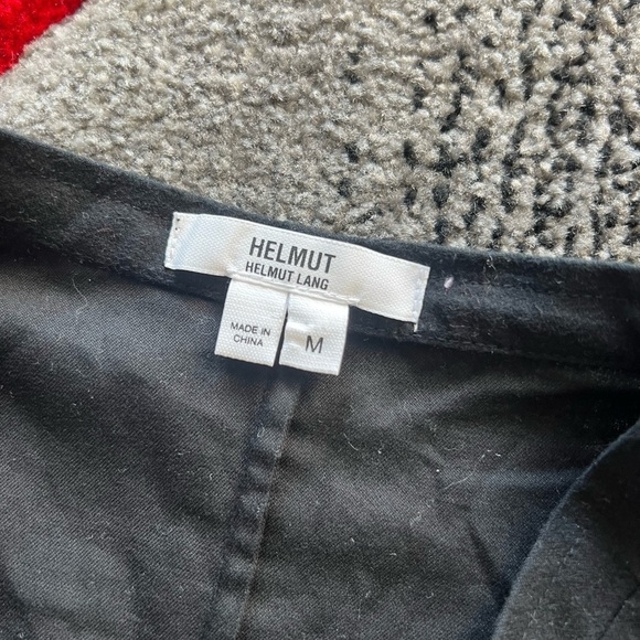 Helmut Lang Black Flannel Shirt Romper - Picture 3 of 7